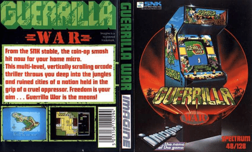Guerrilla War box art for ZX Spectrum